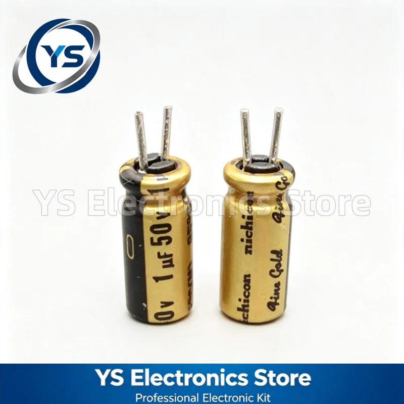 20pcs/lot Nichicon Fine Gold FG Series 50V 1uF 5x11mm 1UF50V 50V 1UF UFG1H010DM1TD Hi‑Fi Aduio Electrolytic Capacitor 20% New