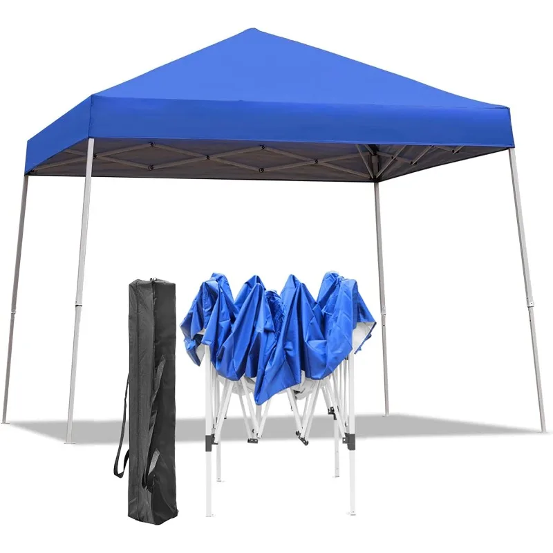 Pop Up Canopy Tent, 10X10 FT Outdoor Instant Slant Legs Gazebo Shelter with Carrying Bag Portable