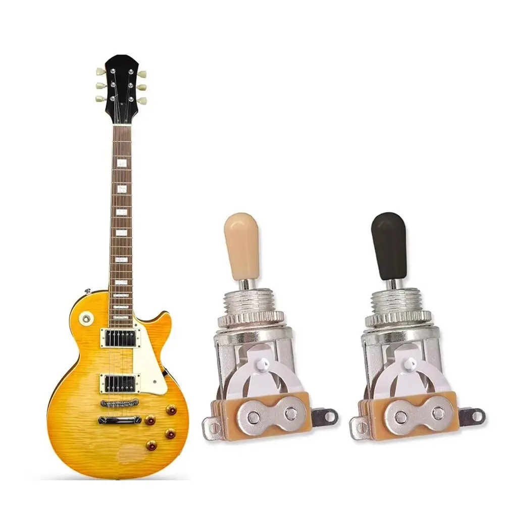 with Tip Cap 3-Way Toggle Switch Guitar Accessories Musical Instruments Parts Electric Guitar Pickup Selector Switch Durable