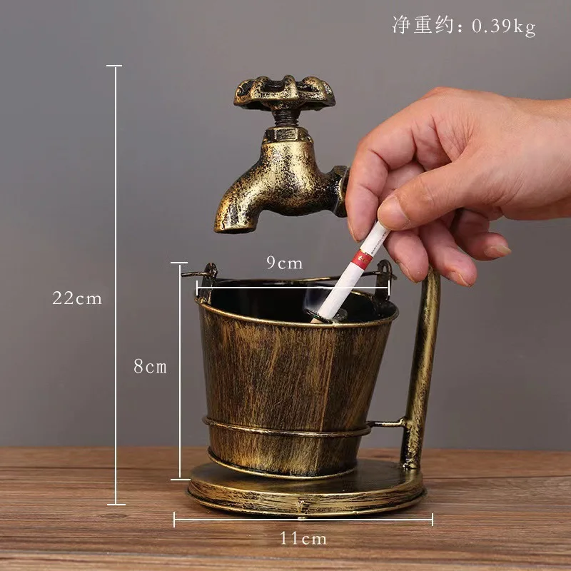 

Living room home bar decoration ornament retro creative personality cement ashtray Nordic fashion trend European style
