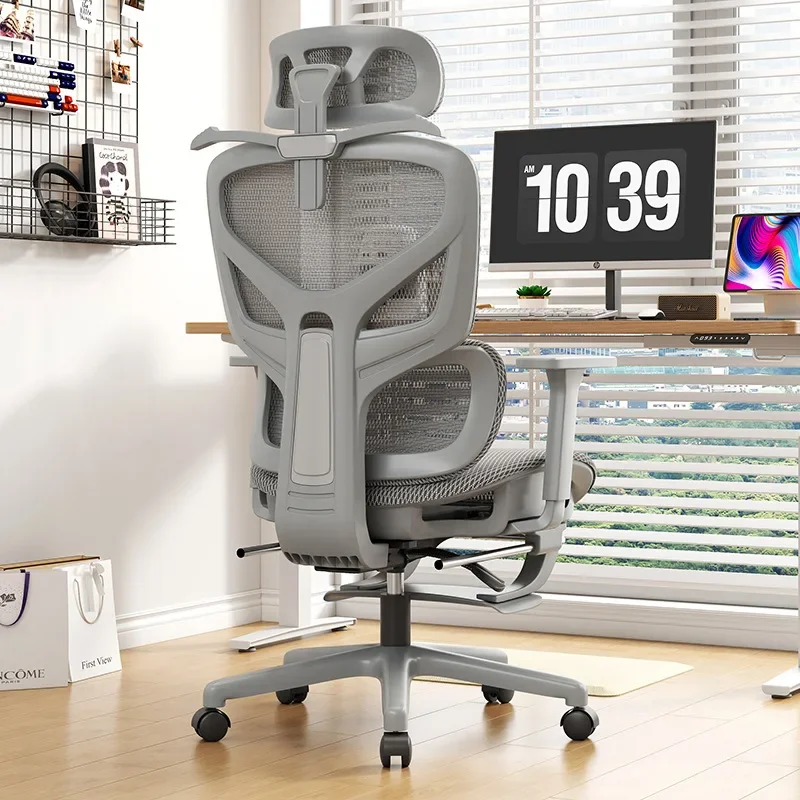 Ergonomic Office Chair Gaming Chair Adjustable Lumbar Support Recliner Mesh Headrest Armrest Swivel All Day Comfort Chaise