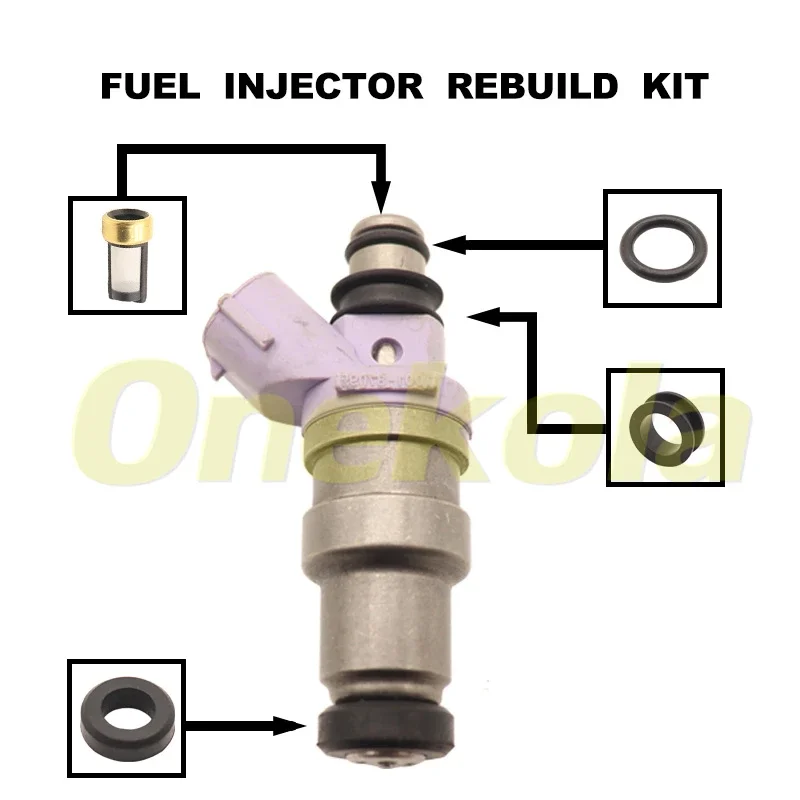 Fuel Injector Service Repair Kit Filters Orings Seals Grommets for Nissan Skyline Mazda RX-7 Lexus SC Toyota 1001-87095