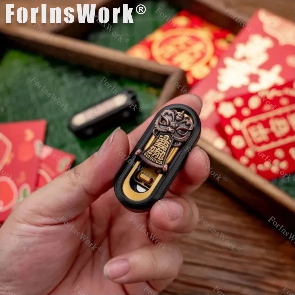 WANWU POPPING Limited Edition Composite Mechanical Tuning Fork Push Slider Strss Relief Toys Finger Toys Fidgets Slider