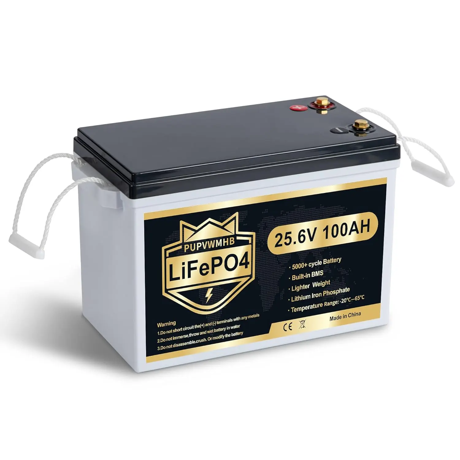 

Compact 24V 100Ah Lithium Battery, 24V 100Ah LiFePO4 Battery, Built-in 100A Low Temperature Protection BMS, Great, Customized