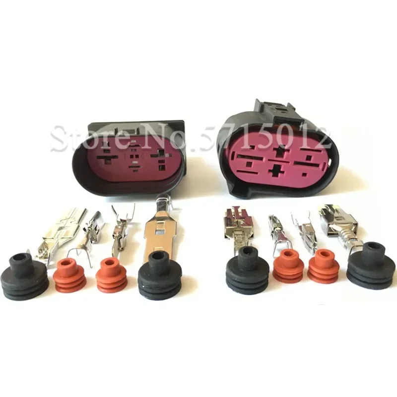 4 Hole 1J09064 1J0906444 1J0906234 Auto Cable Sensor Plug Car Fan Connector For VW Passat B7 Tiguan Golf Skoda Octavia Yeti Audi