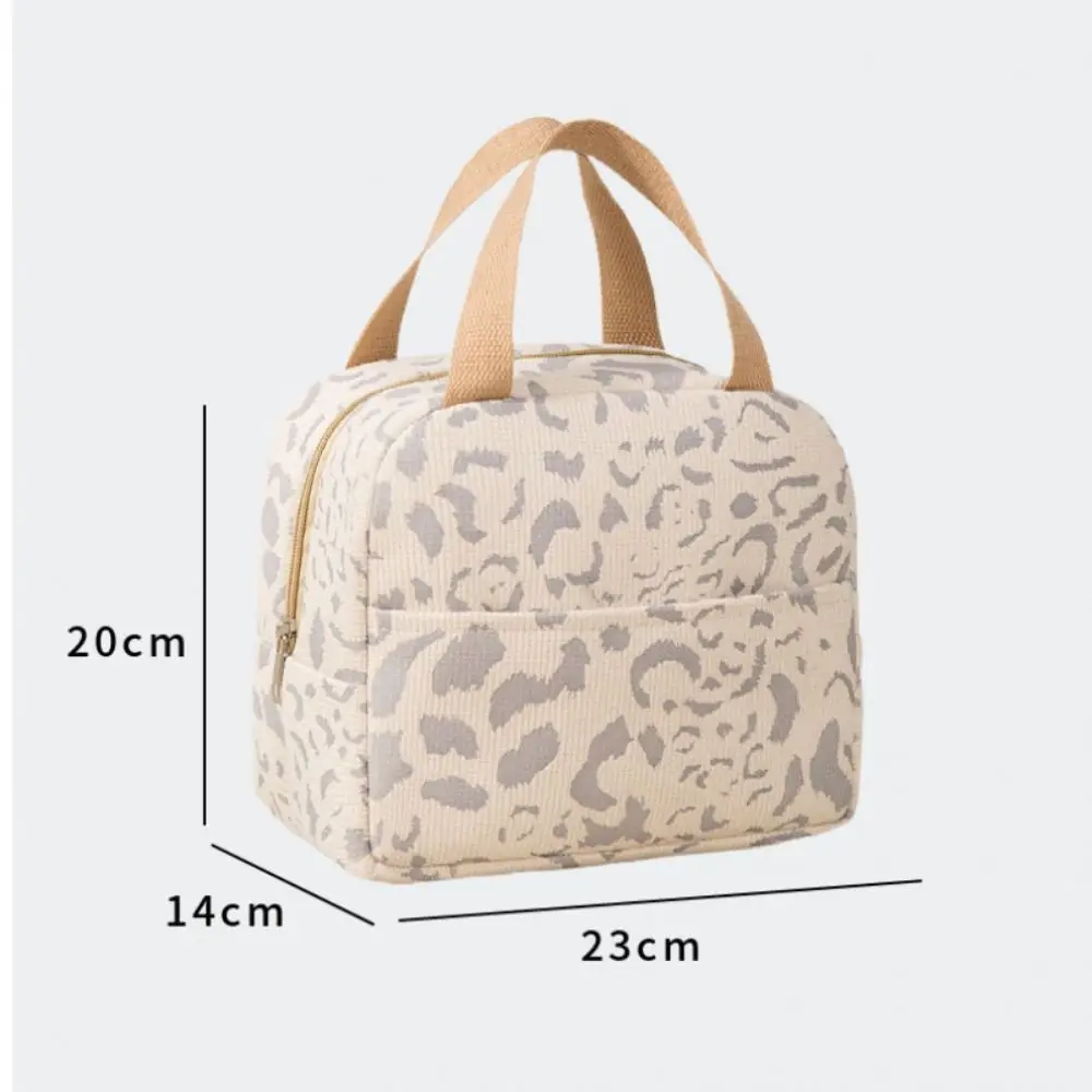 New Thermal Lunch Bag Insulated Ink Pattern Picnic Bag Multi-purpose Large Capacity Handbag