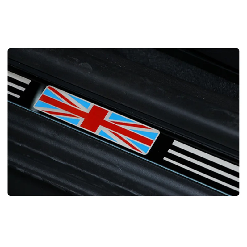 Stainless Steel Car Door Sill Strip Welcome Footboard Door Pedals Sticker Decoration Cover for Mini Cooper R55 Clubman R56