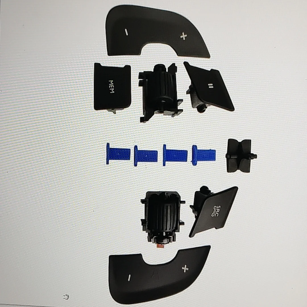 

A Set Car Steering Wheel Button Repair Kit Sticker Cruise Switches Key Repair Kit For Citroen Cactus DS5 DS6