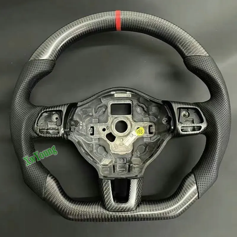 For VW Volkswagen Passat CC (With Paddle Shifters Holes) 100% Real Carbon Fiber Steering Wheel