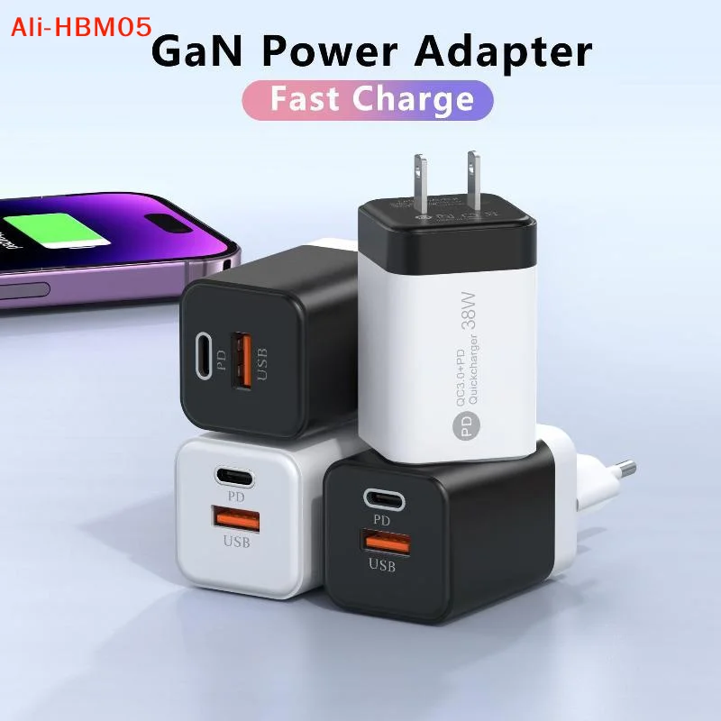 (HB05)20W US Fast Wall Charger Dual PD USB Ports High Speed Charging For Smartphones Tablets Home Office Travel Use - view 2
