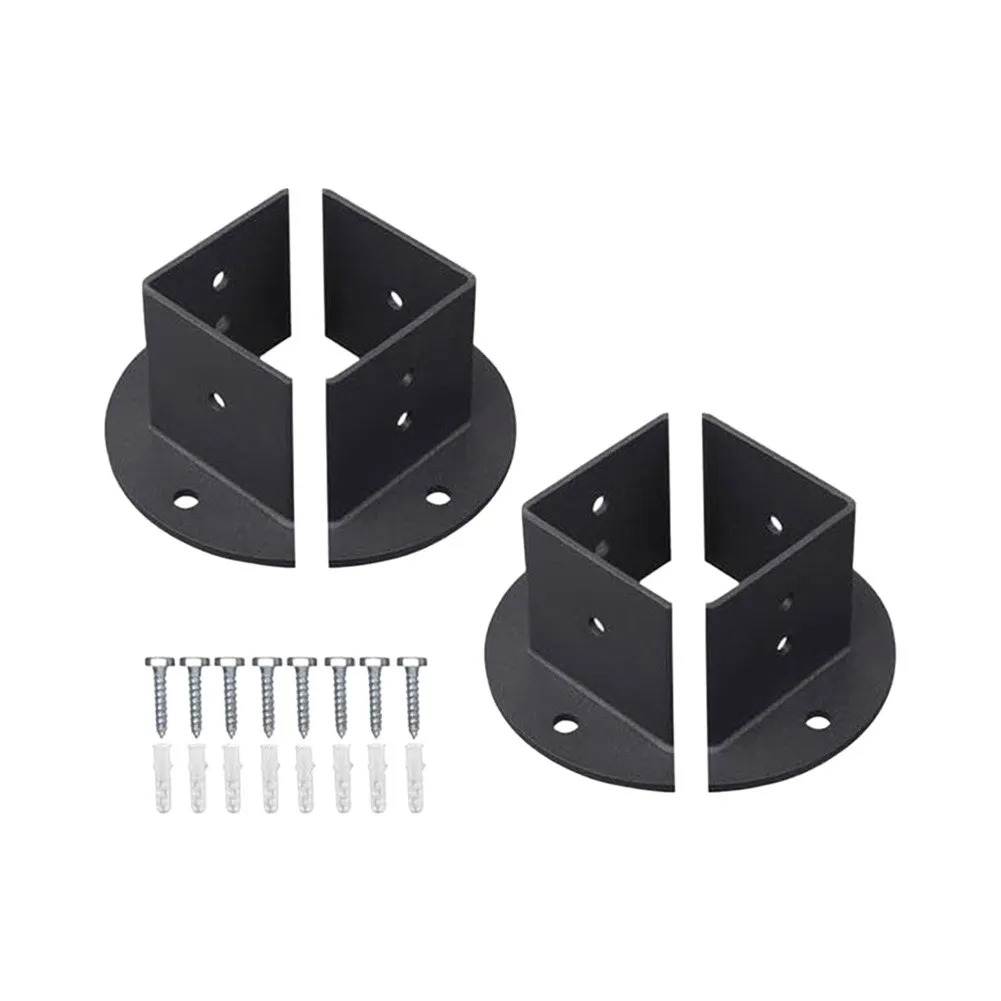 Reliable Post Base Brackets for 2x2 for 4x4 6x6 Inch Posts Innovative Design for Secure Deck Installations Reliable