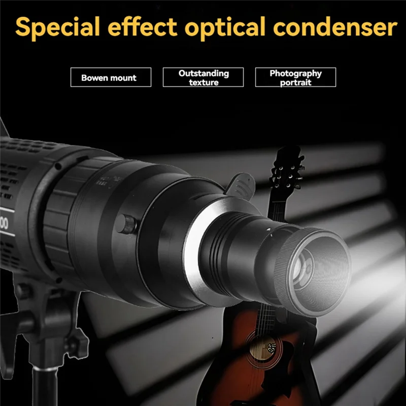AF91-Photograph Flash Snoot Conical Lens Video Photo Studio Light Kit With Optical Spotlight Lens Gobos Flash Light Fittings