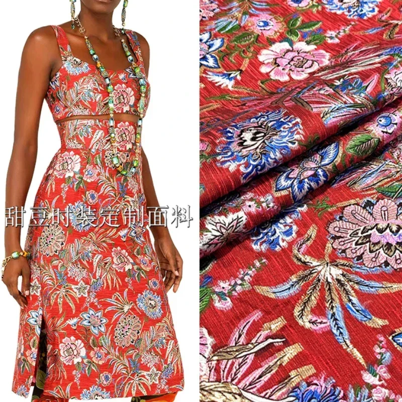 

Металлическая проволока, парча, жаккардовая ткань, окрашенная пряжа, классический костюм, куртка, одежда, брендовый модный дизайн, шить, оптовая продажа, ткань