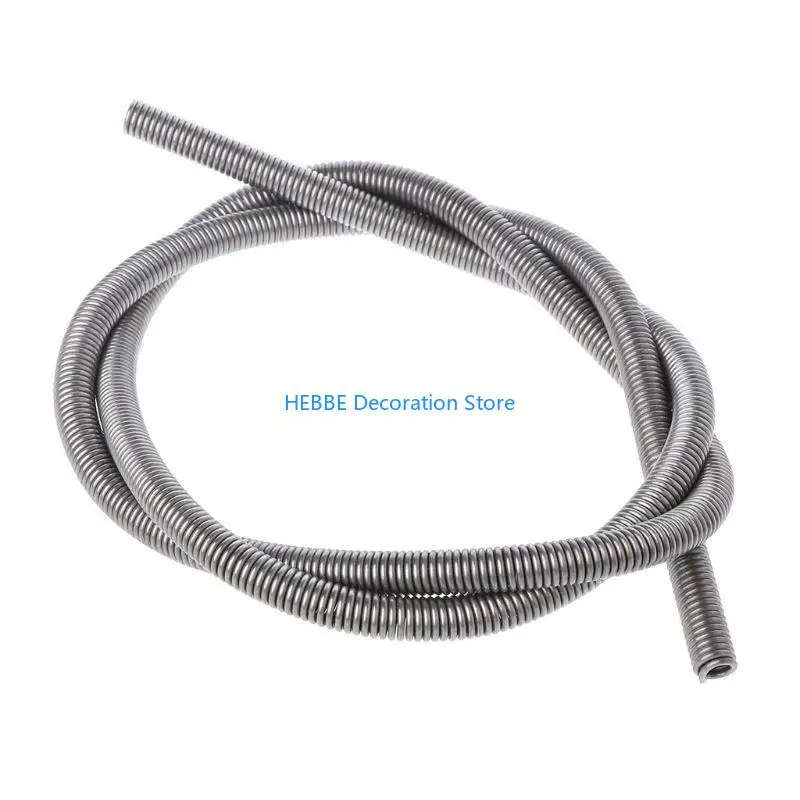 B0KC 1Pc AC220V FeCrAl Kilns Furnaces Casting Heating Coil Silver Tone Coil Heater 7mm Dia 792mm Long 3000W