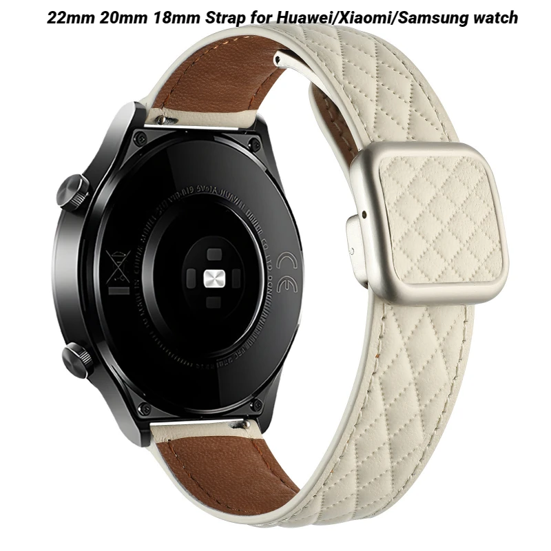 

Cow Leather strap For Huawei watch GT4GT3 GT2 pro Magnetic watchband for Huawei watch 4 Pro 22mm 20mm 18mm Bracelet Sport Belt