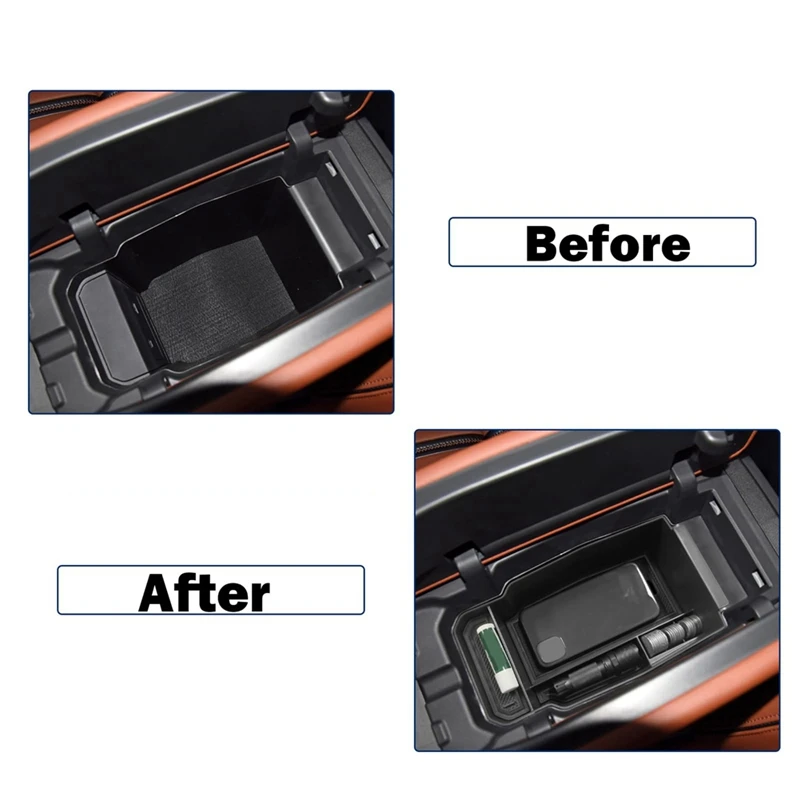 

Центральная консоль Органайзер лоток для Mazda CX-50 CX50 2023 2024 коробка для хранения подлокотников вторичная вставка лоток