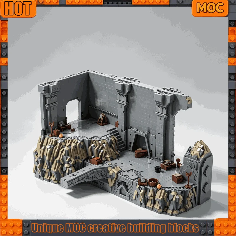 5467 PCS Fantasy Underground Dwarf Kingdom Bridge Diorama Model Building Blocks Custom DIY Assembly Brick Desktop Display Gifts