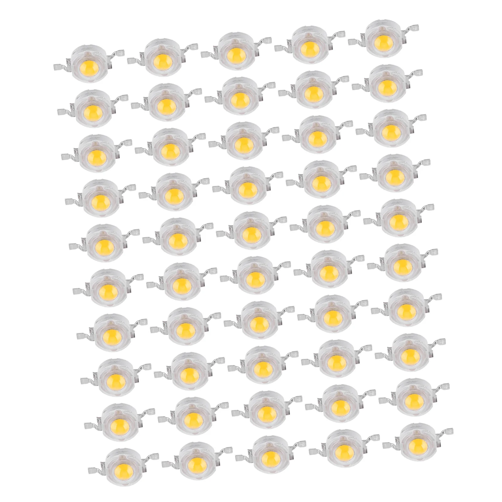 50pcs SMD 1W LED Lamp Beads Bulb Chip For Floodlight Spotlight Energy saving