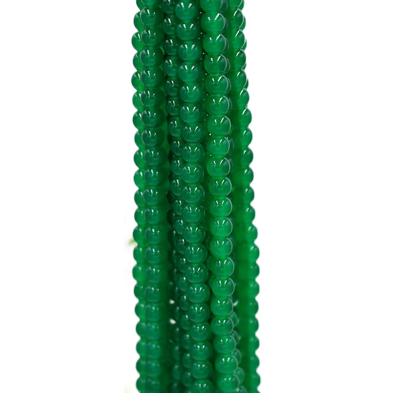 10Strands Imitated Jade Opaque Glass beads Round Loose Beads for Jewelry Making DIY 80PCS/Strands