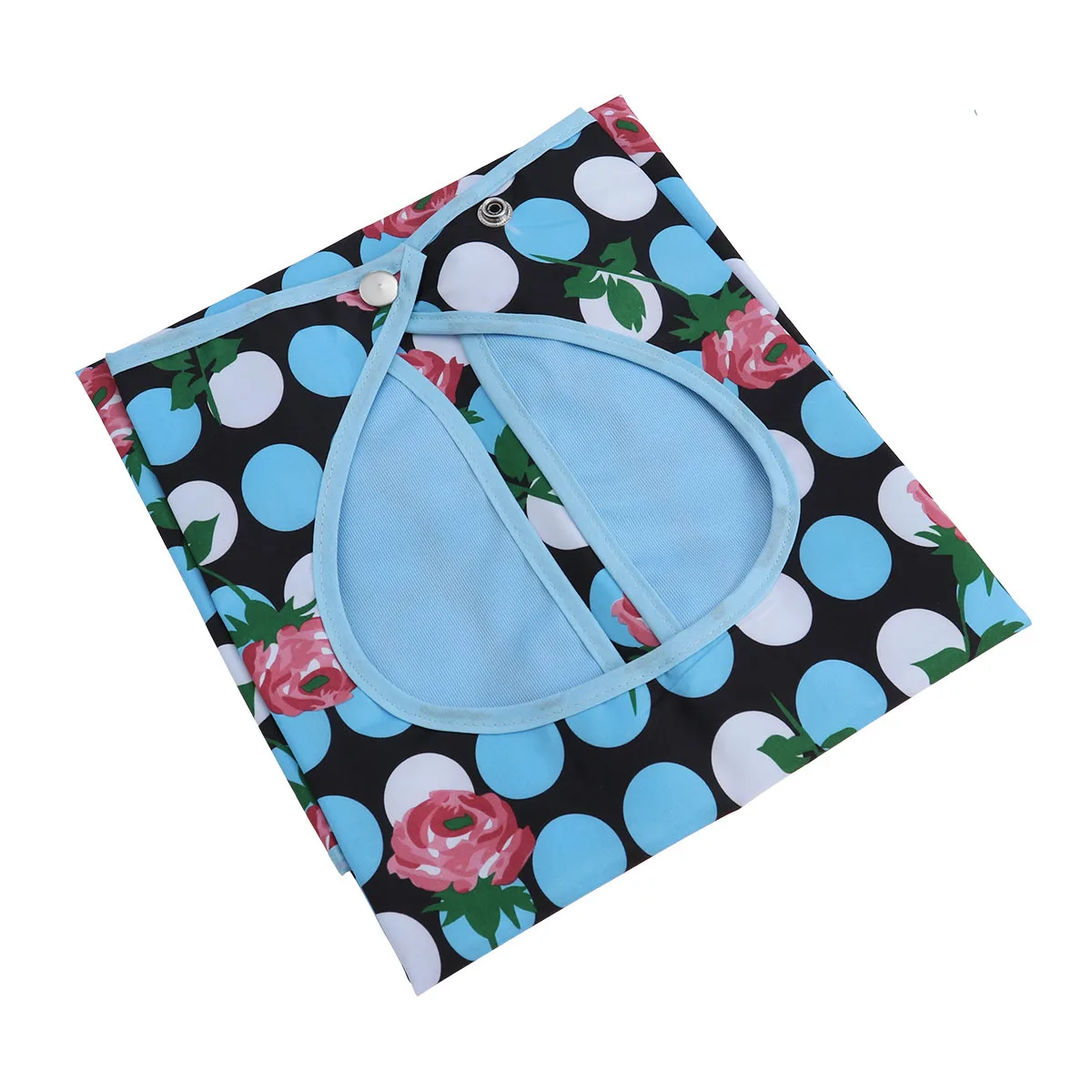 

Waterproof Adult Bib Double Layer Mealtime Protector Comfortable Stain Easy Wipe Clean for Care Workers