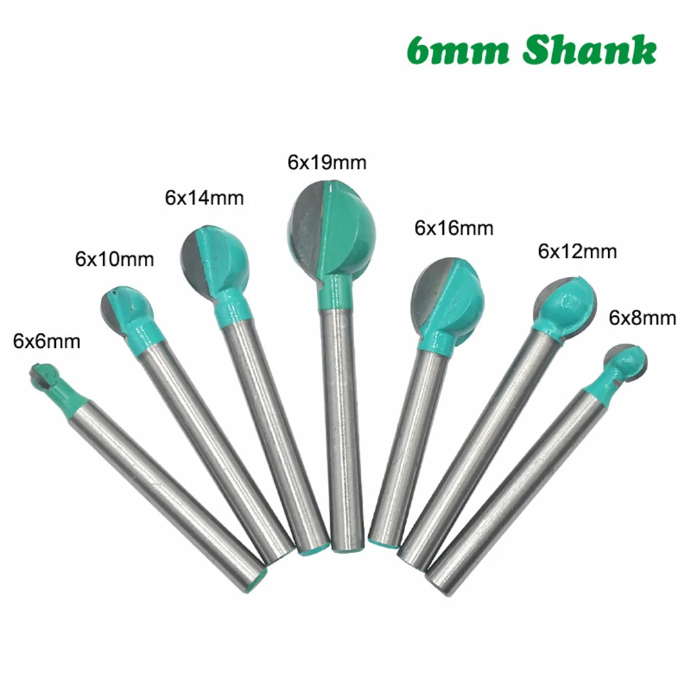 Woodworking Tools Router Bit Milling Bit 6mm Shank Ball Nose Milling Cutter Router Bit Professional Accessories