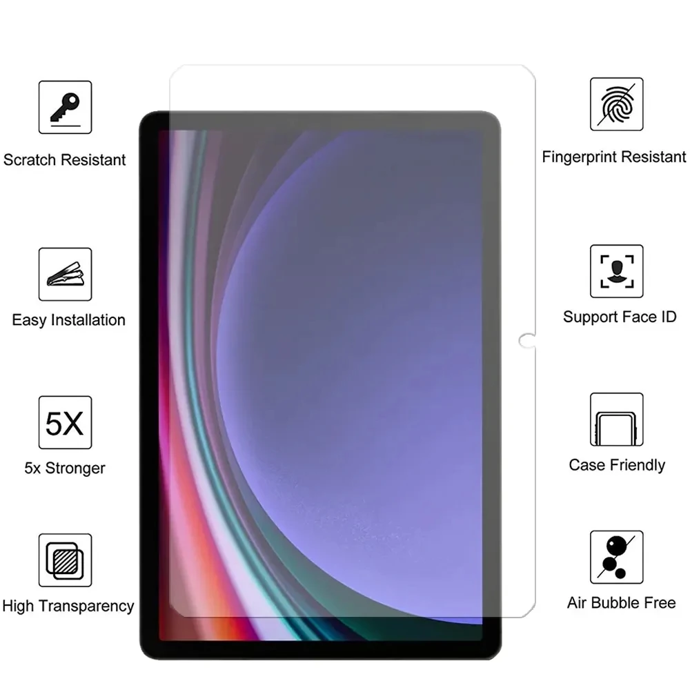 9H HD Screen Protector For Samsung Galaxy S9 S8 S7 Ultra Plus Fe 14.6 12.4 11 inch Tablet Tempered Glass Screen Guard