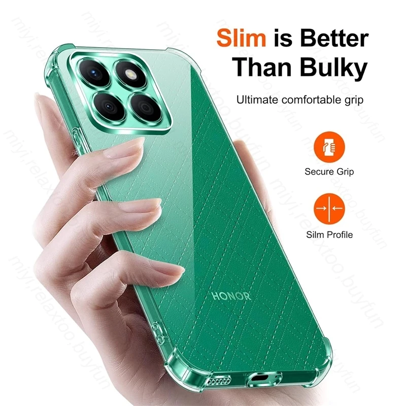 1.5 مللي متر سميكة للصدمات غطاء من السيليكون ل الشرف X6 X6S X6C X6A X6B X7 X7A X7B X7C X8 X8A X8C X8B سليم واضح غطاء Fundas