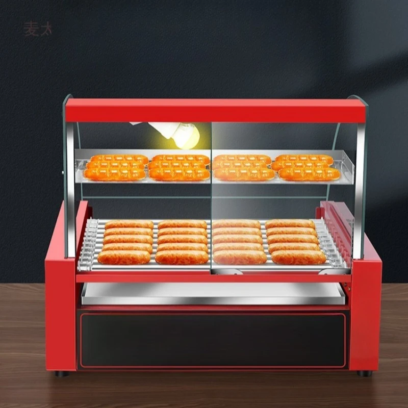 

Small desktop grilled ham sausage machine constant temperature Taiwan hot dog machine automatic grilled sausage