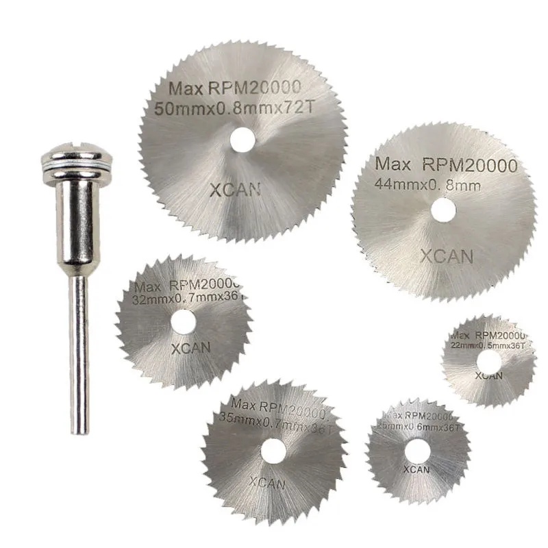 6 Pieces HSS Saw Blades For Ratory Tools Mini Drill Accessories Herramientas Circular Saw Blades