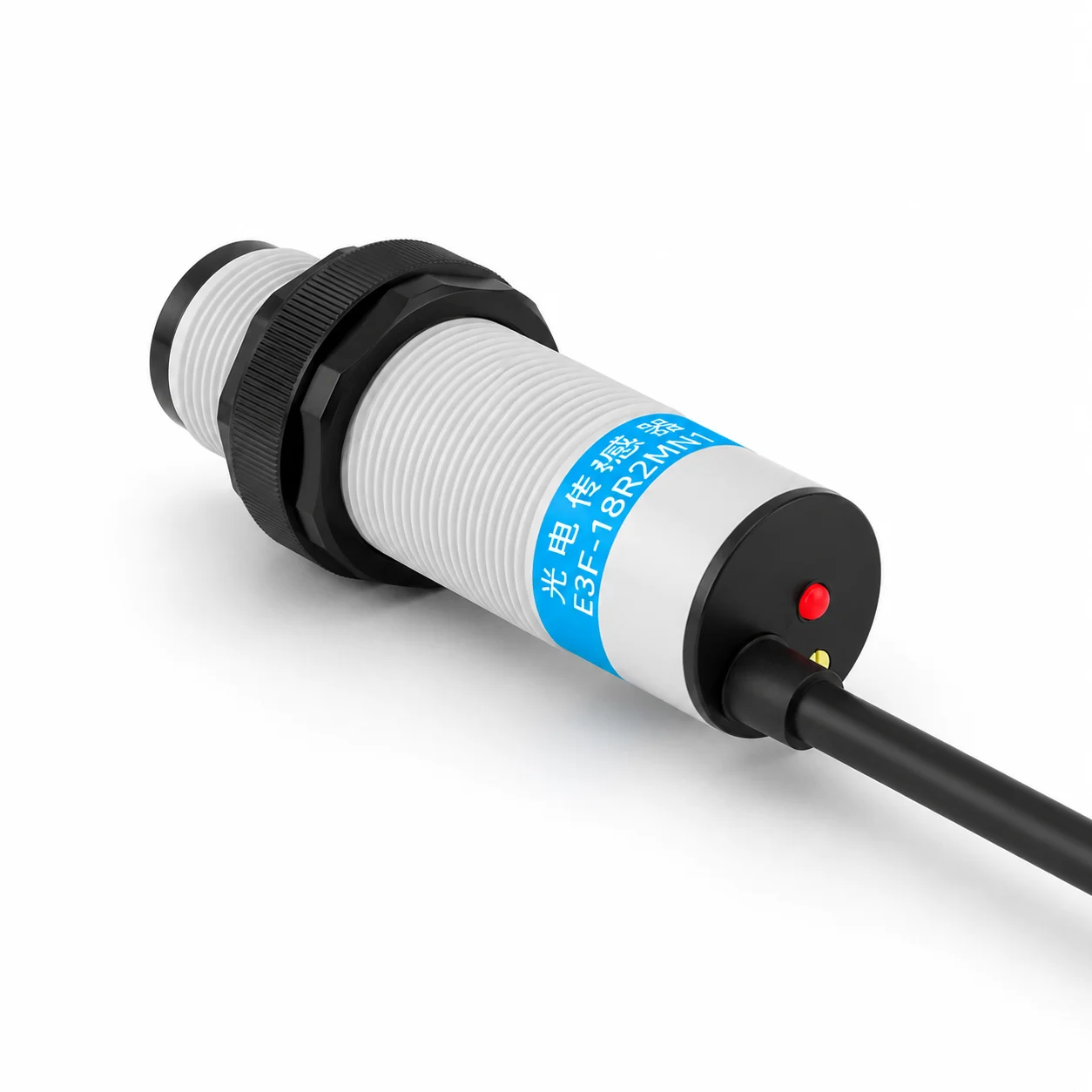 GTRIC Photoelectric Sensor Diffuse Reflection Type 10-30V Three Wire NPN PNP 90-250VAC Reflector Photoelectric Switch