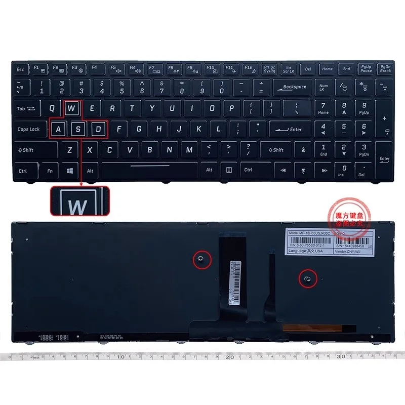 Imagem -03 - Backlight us Keyboard para Hasee Teclado para Notebook Z7-kp7 Pro St-plus Zx7-cp5s2 T58 Z7m-kp7gt Novo