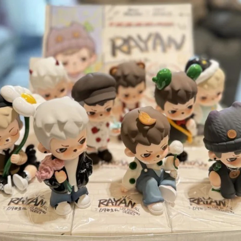 أصيلة Rayan V3 كل الحياة أزهار سلسلة صندوق أعمى جمع منضدية الديكور المد اللعب عمل الشكل الدمى هدايا غامضة #1