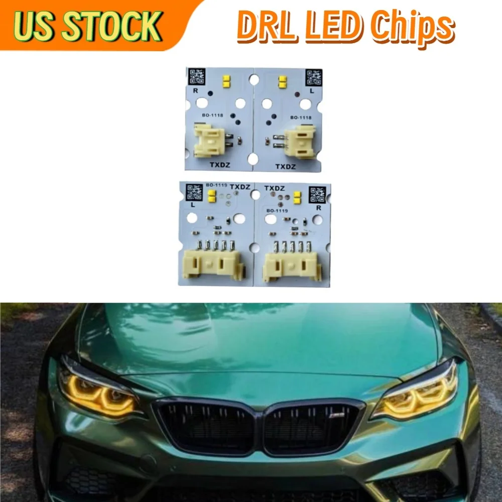

Yellow DRL LED Chips For BMW 2' F22 F23 F87 M2 LCI 2016-2019 LED Headlight Daytime Running Light Boards Daylight Light Source