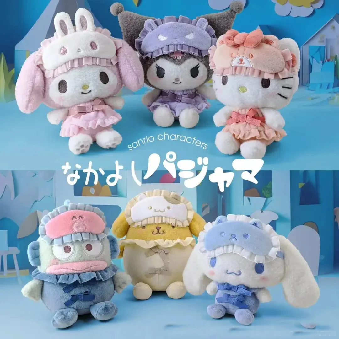 

Sanrio Hello Kitty, пижамы и аксессуары, плюшевые брелки для кукол, рюкзак с героями мультфильмов, подвеска, аксессуары, детские подарки для девочек, игрушки