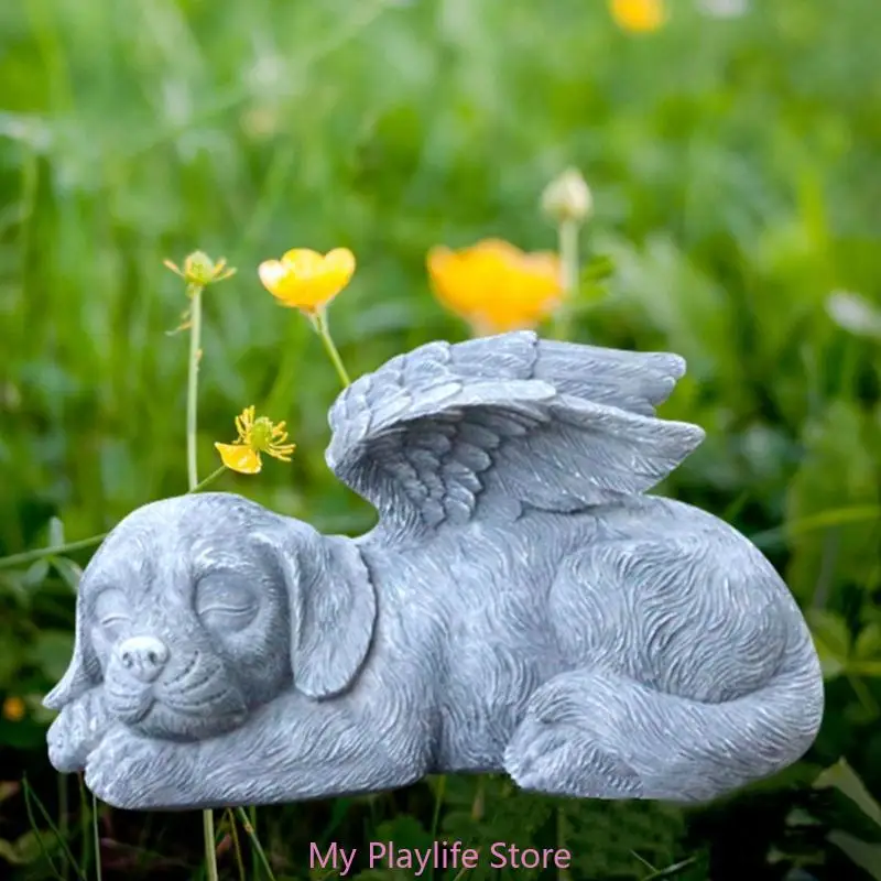 Pet Urns with Dog Statue Funeral Cremation Small Box Urn Loving Memory Pet Urn Dog Statue Gift Caskets