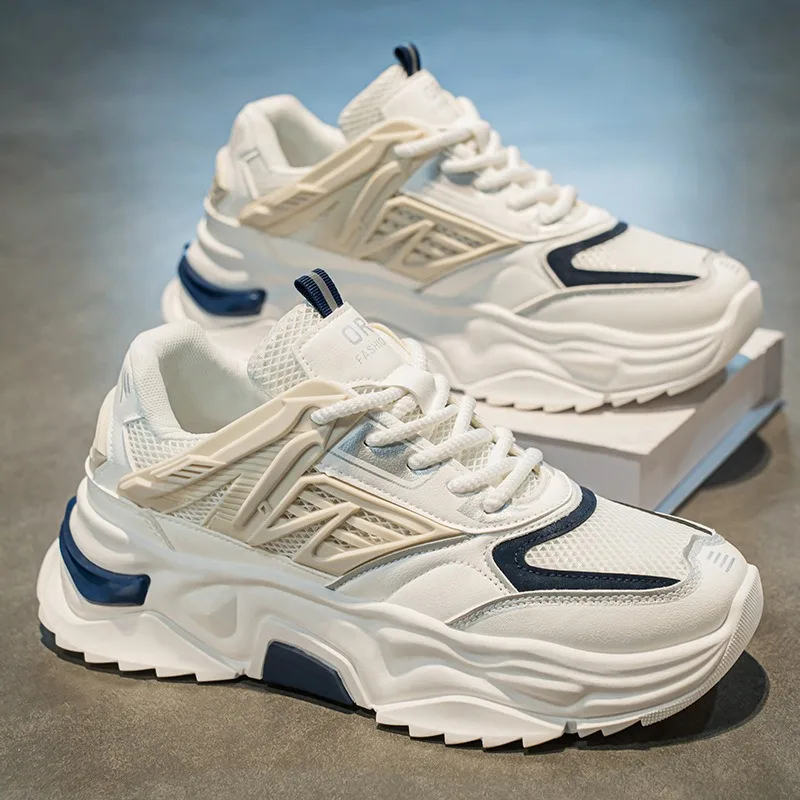 Casual Versatile Sneakers 2025 Trend Men Old Dad Shoes Designer Breathable Wear-resistant Soft-soled Running Sports Shoes Tenis