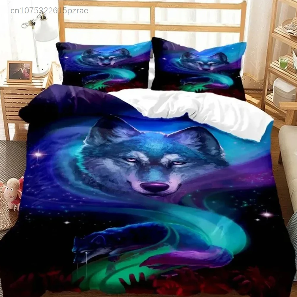 Wolf Digital Print Polyester Bedding Sets Child Kids Covers Boys Bed Set For Teens Bedding Set Bed Comforter Set