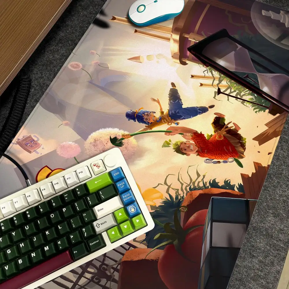 

It T-Takes Two Game Mouse Pad Xxl Computer Large Size Non-slip Gamer Keyboard 90x40cm Art Design HD Deskmat