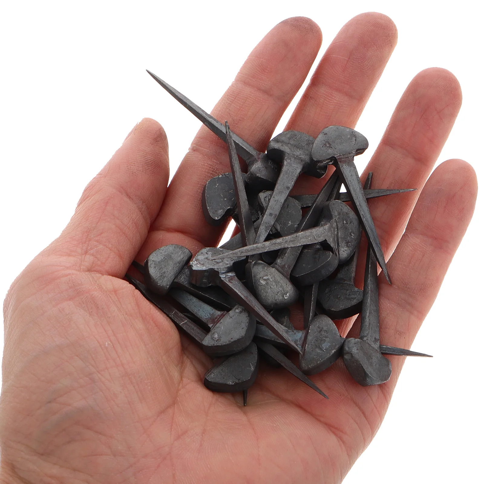 50 قطعة من أظافر حدوة الحصان المتينة بتصميم مدمج للمناظر المهنية وأصحاب الحصان ملحقات حدوة الحصان المحسنة والثبات #1