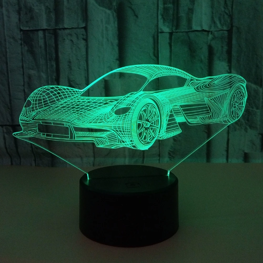 "Regalo di alto livello di aspetto" luce notturna per auto sportiva nella decorazione della stanza del vento camera da letto creativa