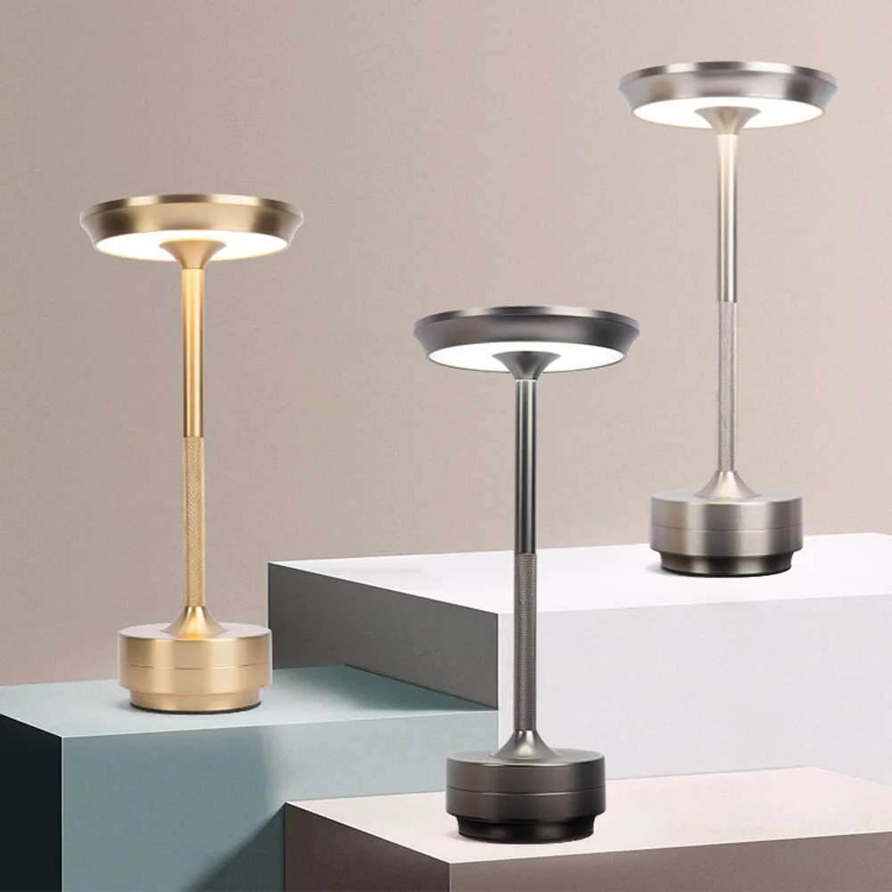 Luz LED de noche recargable para decoración de escritorio, luz táctil de 5V, USB, para café, Bar, restaurante, dormitorio, estudio, mesita de noche