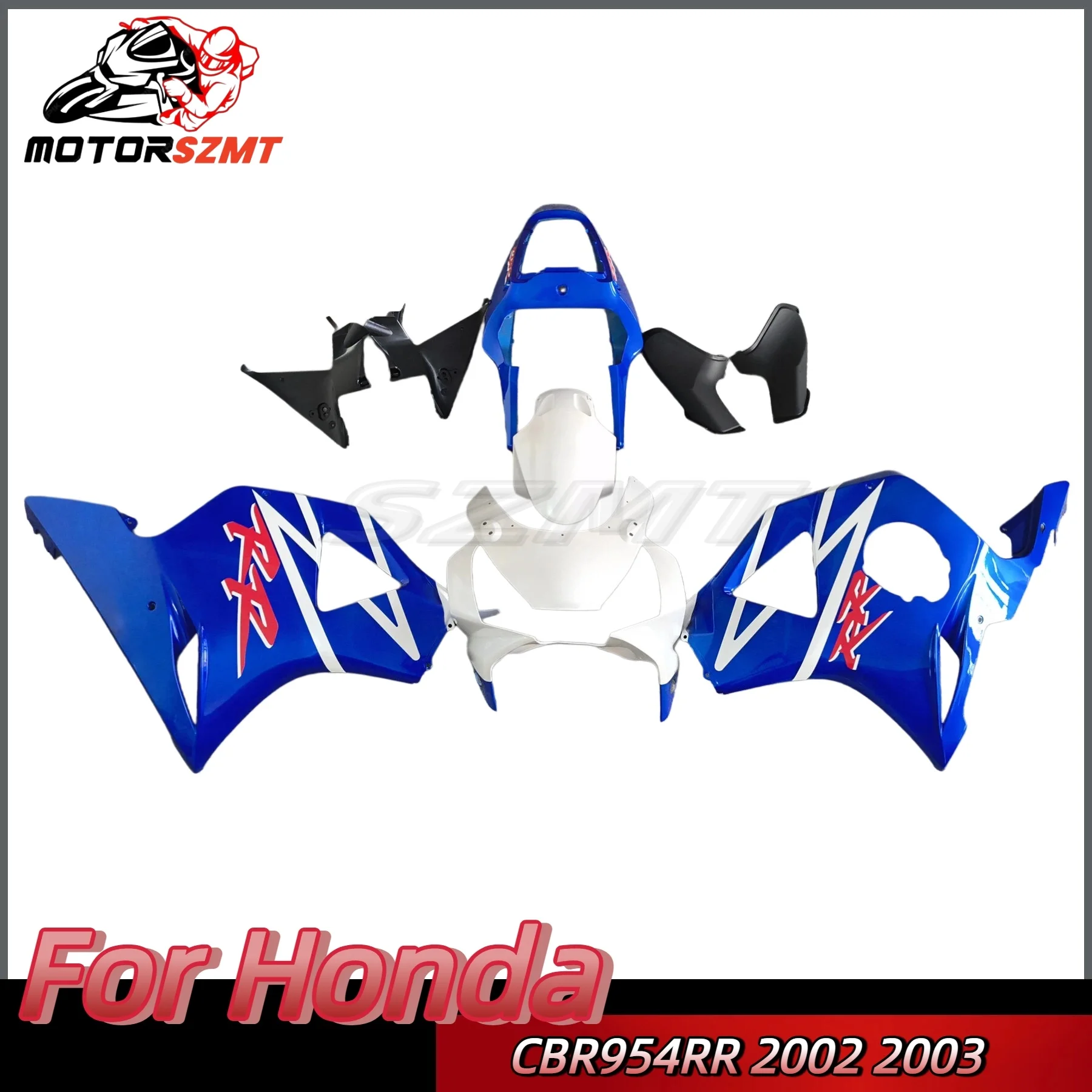 

NEW ABS Plastic fairing kit For Honda CBR900RR 954 02 03 Brand New Fairings CBR 954RR cbr 954 2002 2003 Blue Black Accessories