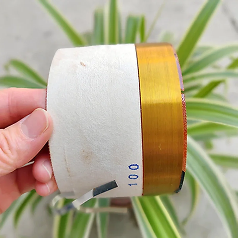 

1pcs 100mm Pure Aluminum Flat Wire Bass Voice Coil Bass Coil High-Power Speaker 100 Core