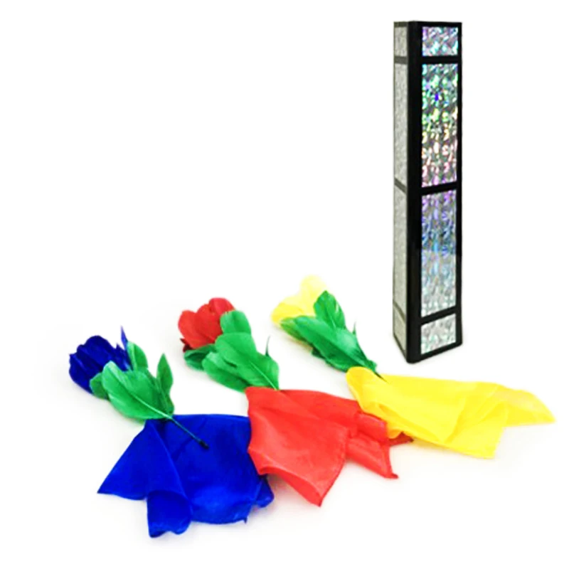

Flower Triangle Magic tricks Flower Appearing From Tube Magia Stage Illusion Gimmick Props accessories Comedy