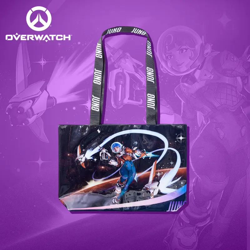 

[Official]Game Overwatch Juno Canvas Tote Bag Large Capacity Travel Bag Funny Shopping Bag Cosplay Doujin Gifts