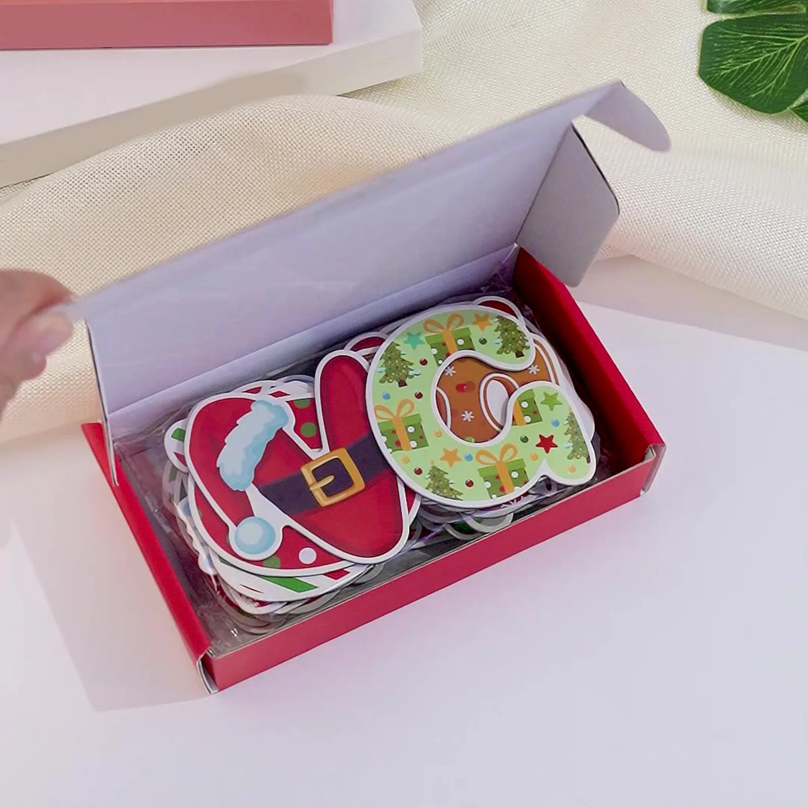 2025 محو الأمية المبكرة عيد الميلاد مغناطيس الثلاجة لينة للأطفال تعلم التدريس المعونة الديكور Diy بها بنفسك لوازم عيد الميلاد الأبجدية الرقمية #2