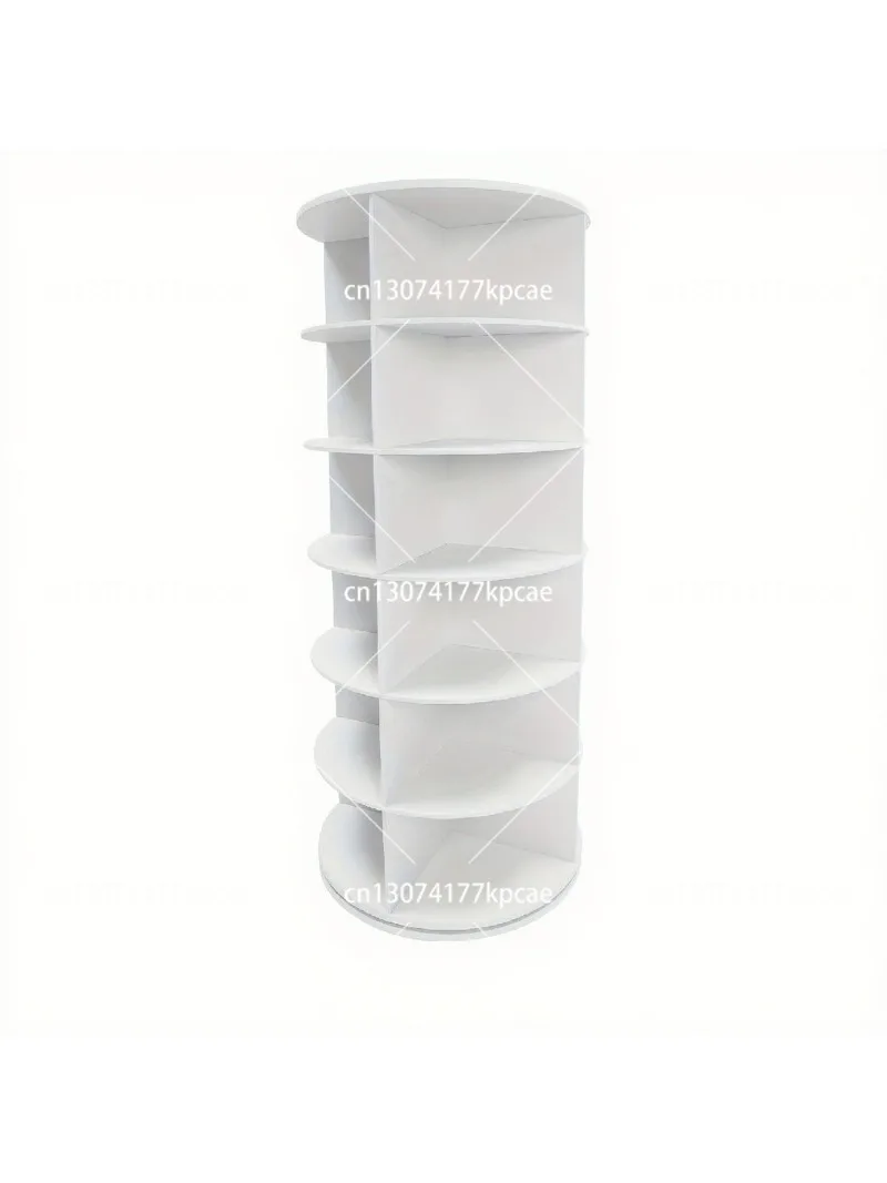 7-Tier Rotating Shoe Rack, Space Saving 360° Spin Organizer, Multi-Layer Storage for 30+ Pairs, Compact Display Cabinet