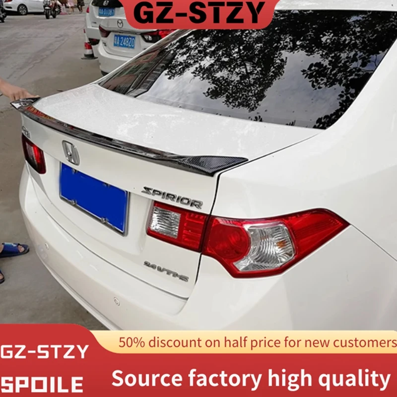 2008-2014 для Honda Accord Acura TSX ABS пластик, спойлер, заднее крыло, крышка багажника, Стайлинг автомобиля