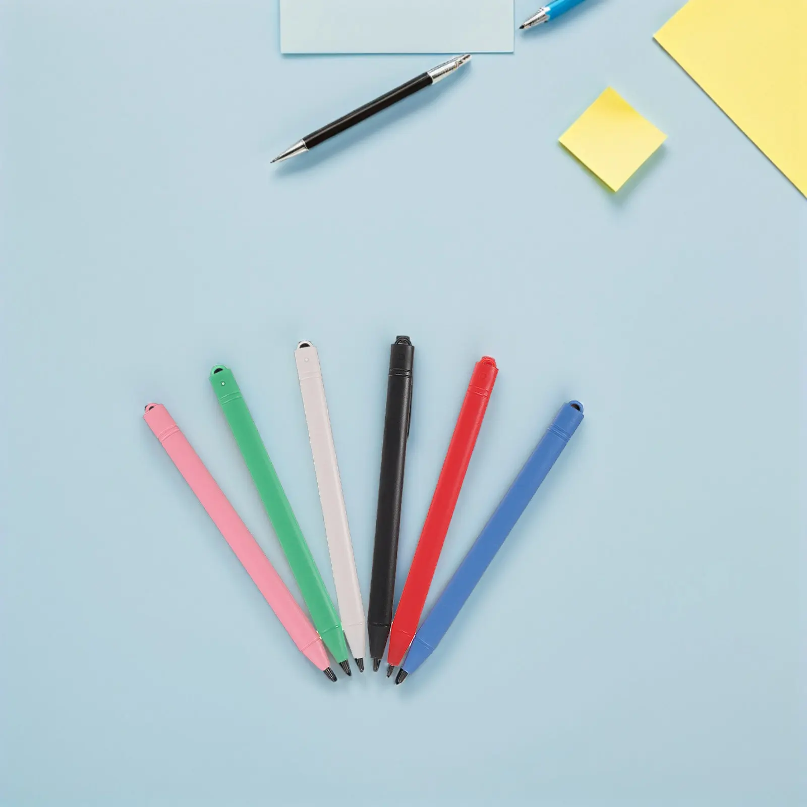 6Pcs LCD Tablet Stylus Pen Professional Writing Drawing Tool No Paper Ink Required Portable Lightweight Design for Students