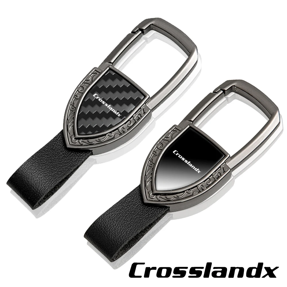 car keychain llavero shield key chain car accessories  for OPEL crosslandx